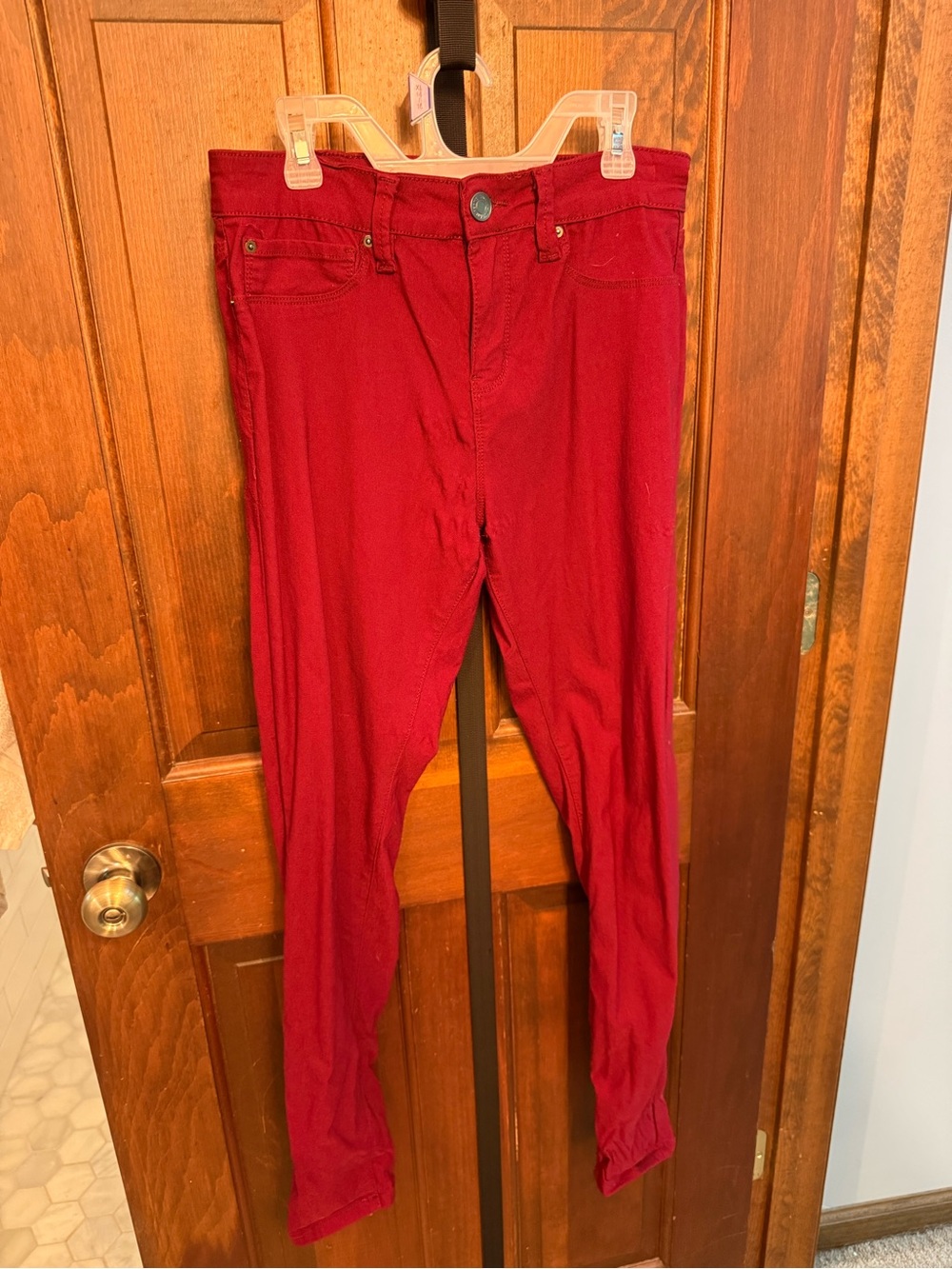 YMI Red Skinny Pants